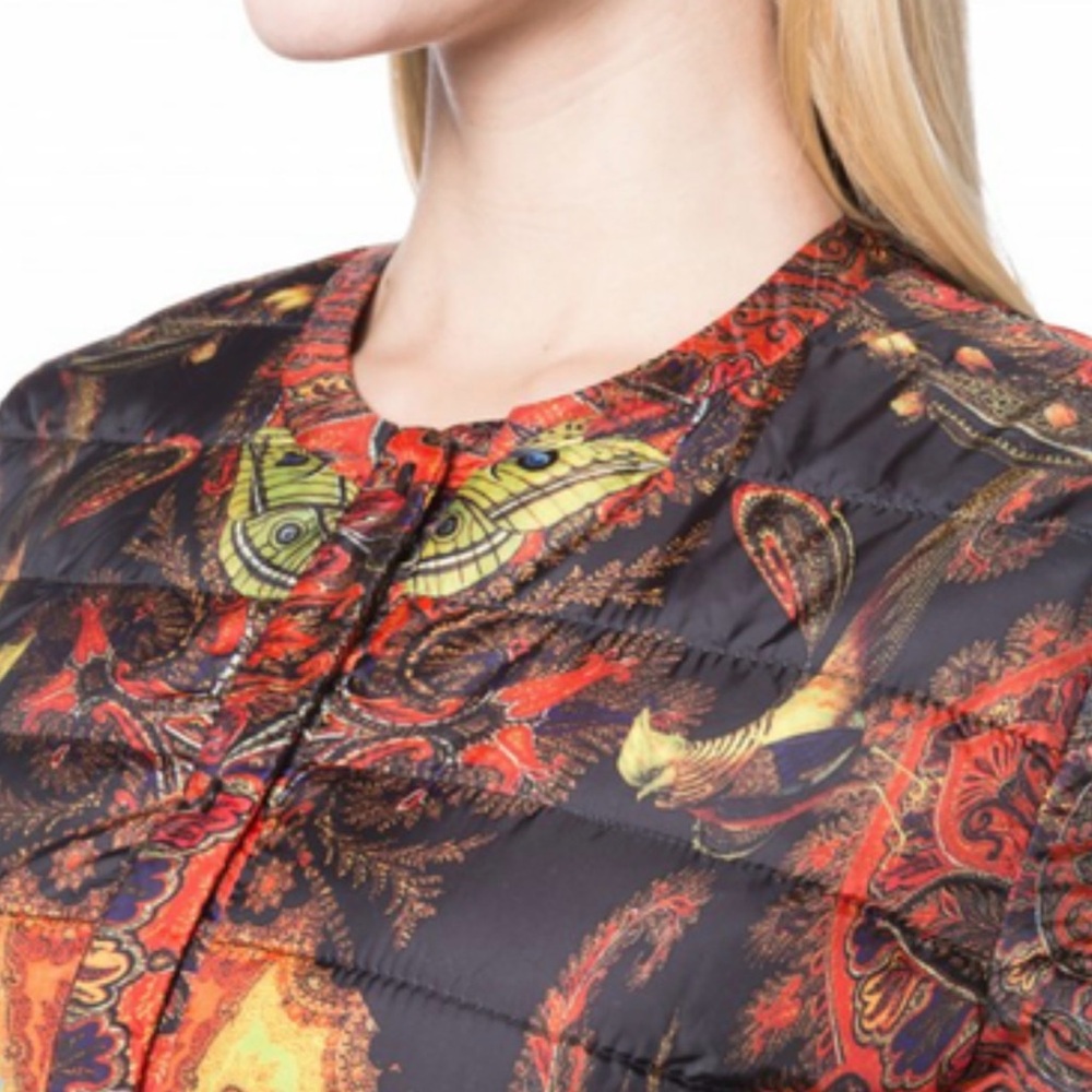 NEW🔸Desigual by Christian Lacroix Colorful Patterned light Puffer Jacket 40